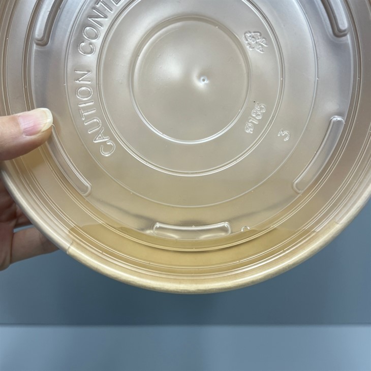 1300ml 185mm kraft bowl with PP lid