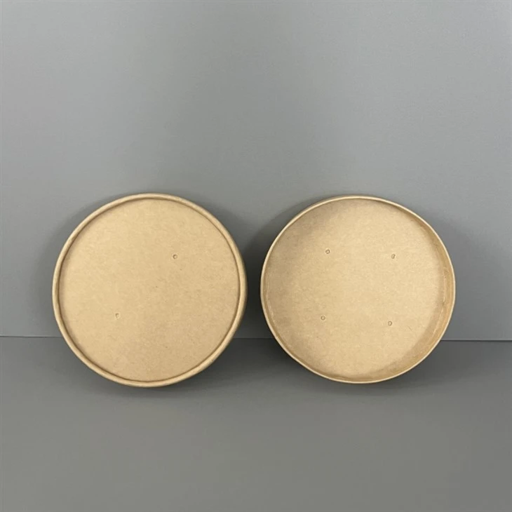 kraft paper lids with vented